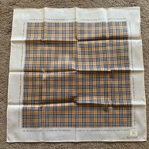 BB1015 Burberry vintage NWT nova check cotton scarf foulard